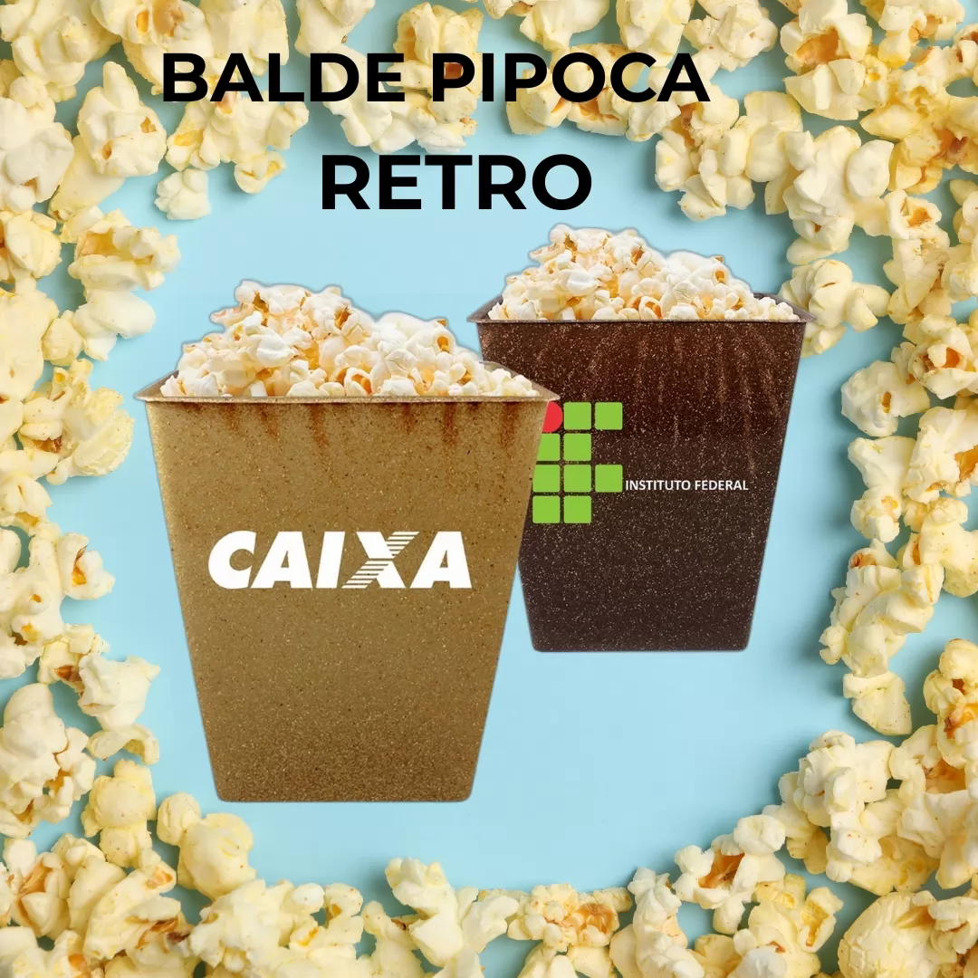 Balde de Pipoca Retangular Retro Green 26l