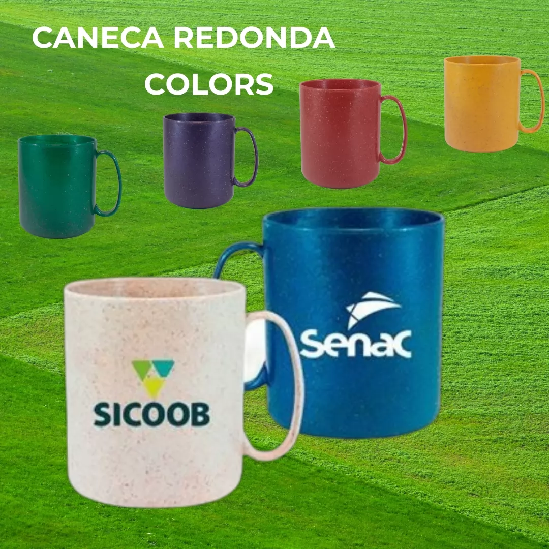 Caneca Redonda Green Colors 400ml